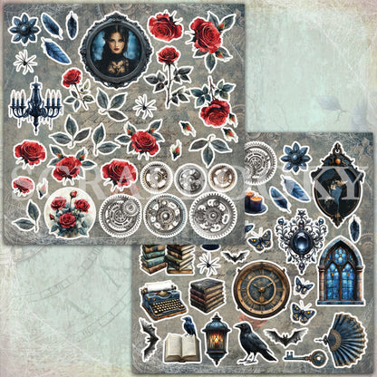 "Dark Romance" Digital Paper