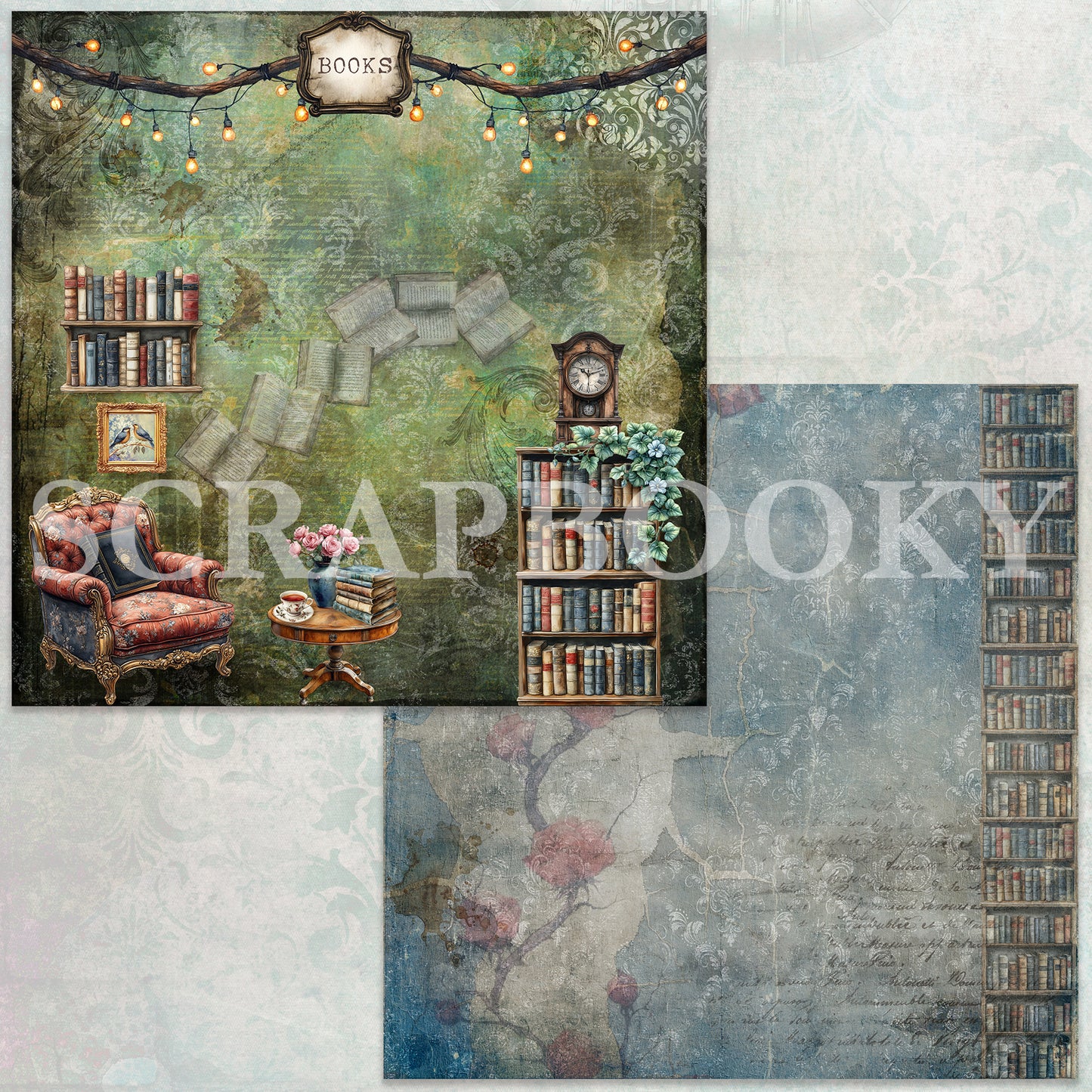 "Whispered Pages" Digital Paper