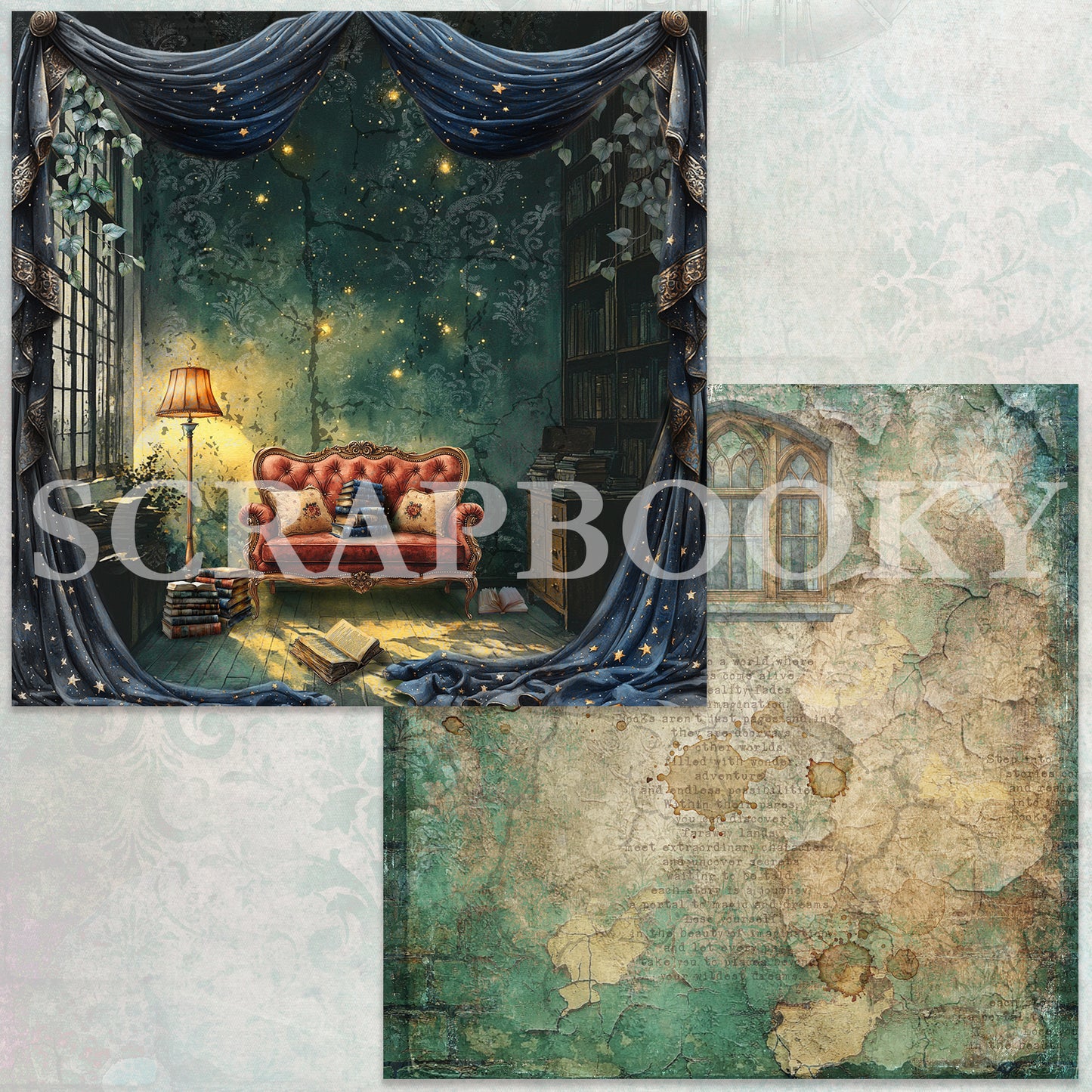 "Whispered Pages" Digital Paper