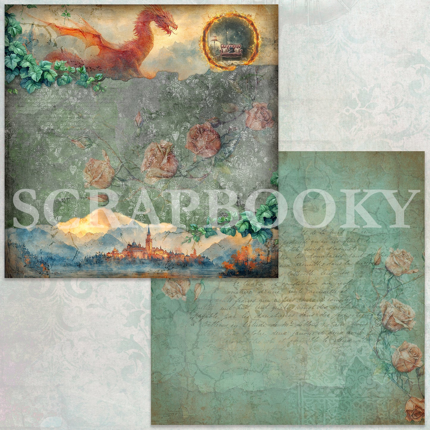 "Whispered Pages" Digital Paper