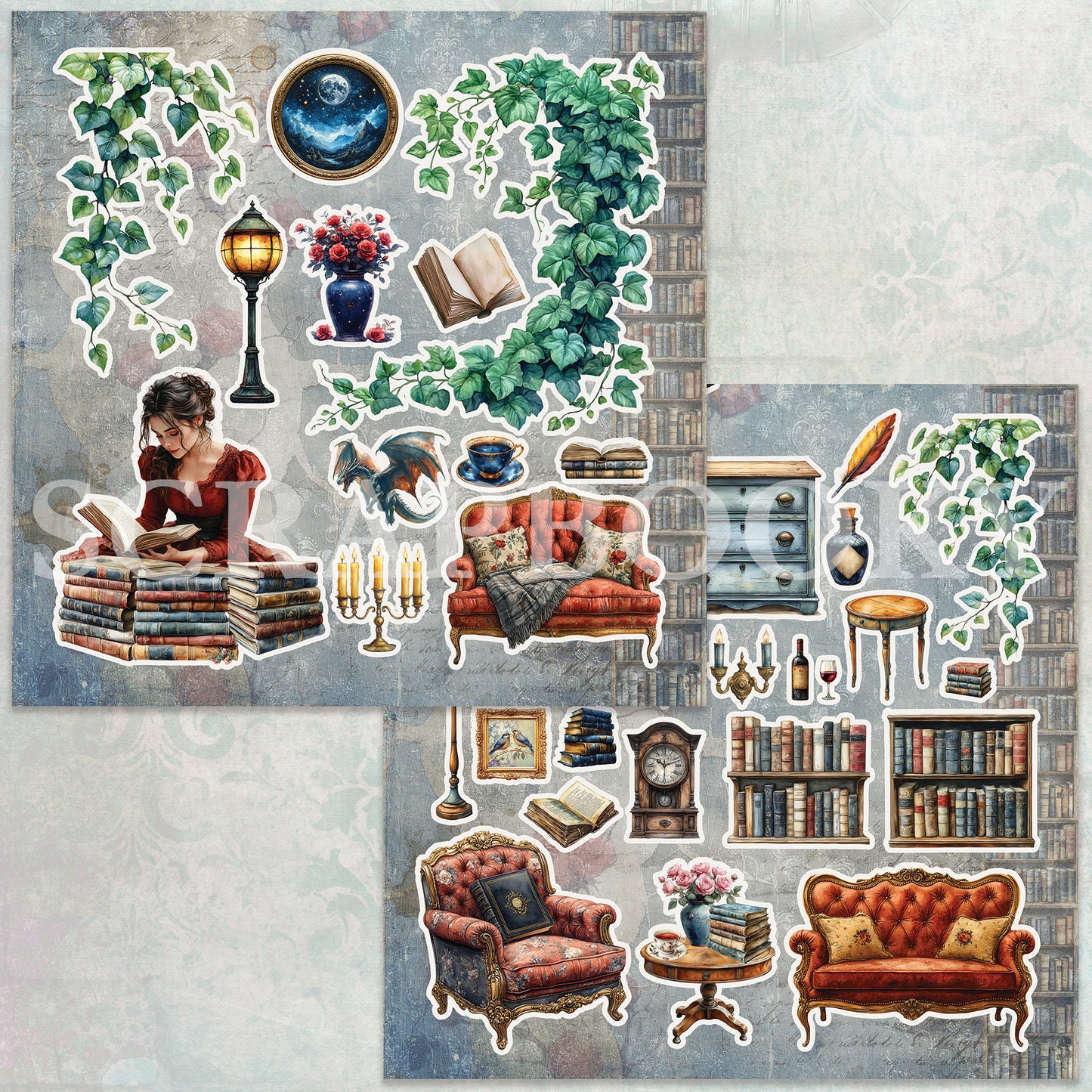 "Whispered Pages" Digital Paper