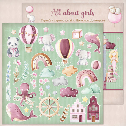 "All About Girls" Scrapbooking Pad
