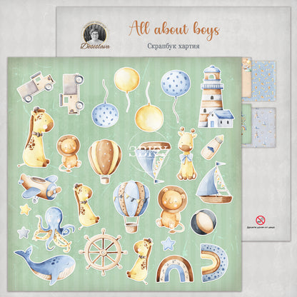 "All About Boys" Scrapbooking Pad