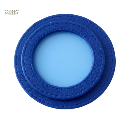 Shaker element with artificial leather, blue color
