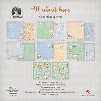 "All About Boys" Scrapbooking Pad